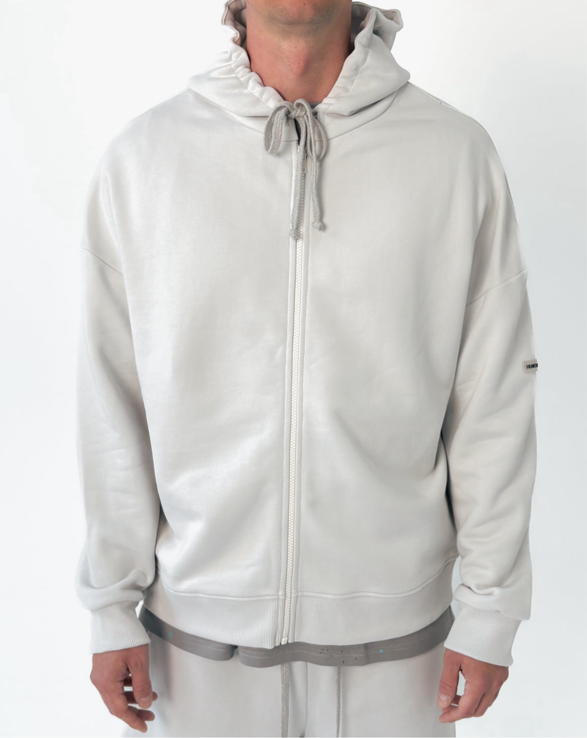 Худі ZIP Vintage Grey UNISEX
