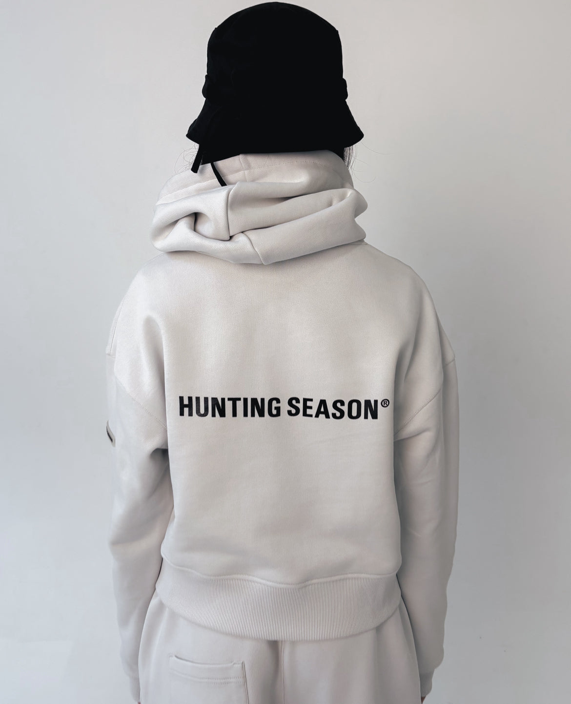 Худі ZIP укорочене Vintage Grey UNISEX