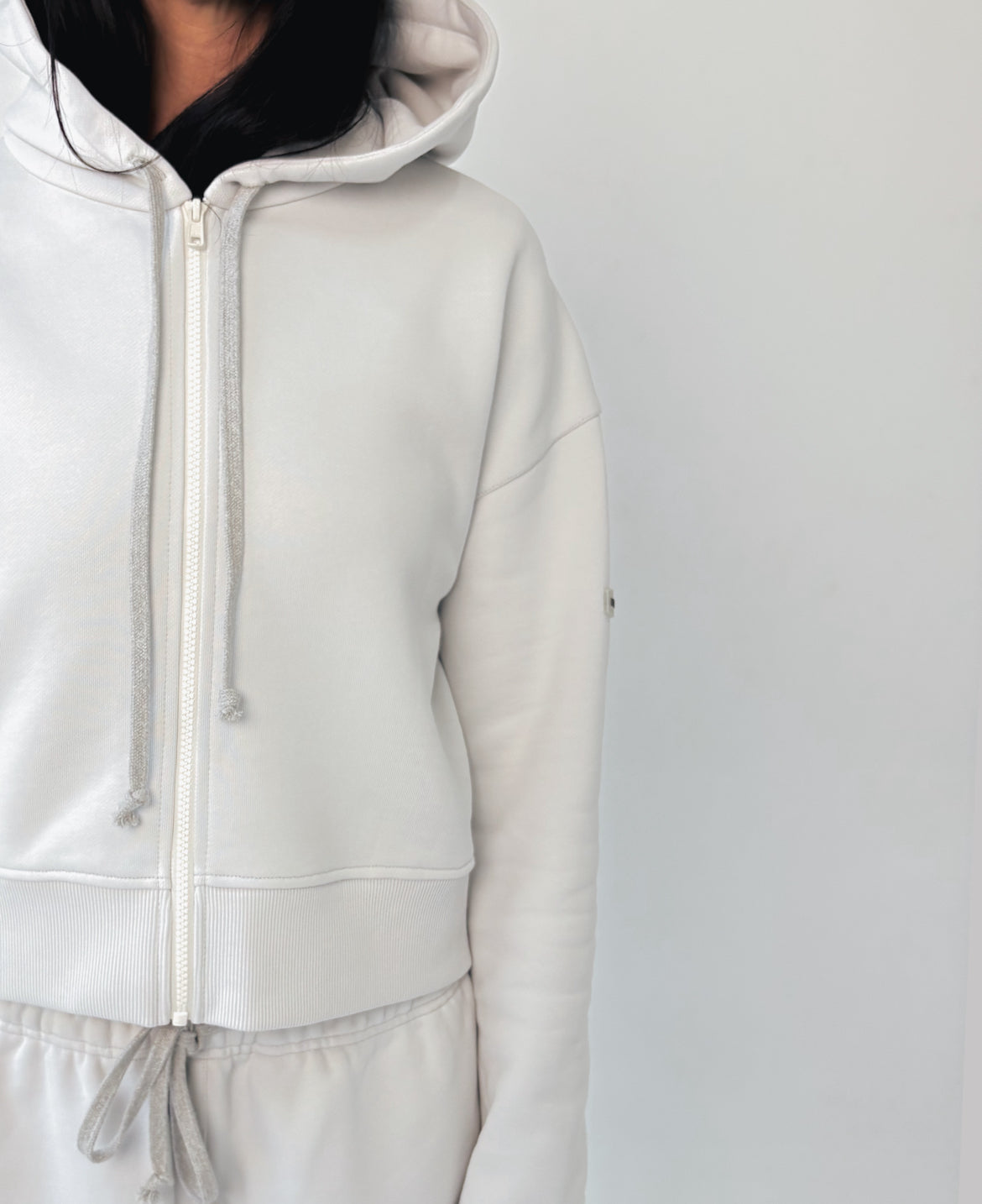 Худі ZIP укорочене Vintage Grey UNISEX