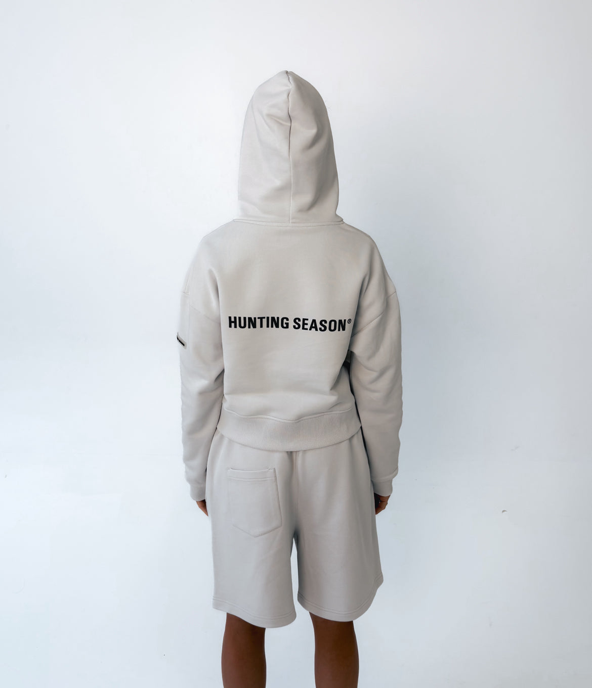 Худі ZIP укорочене Vintage Grey UNISEX