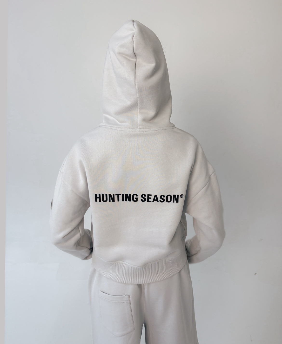 Худі ZIP укорочене Vintage Grey UNISEX