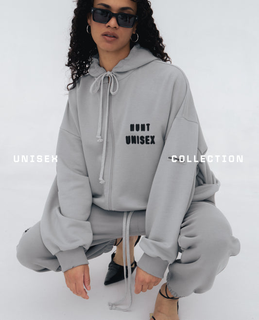 Худі ZIP Vintage Grey UNISEX