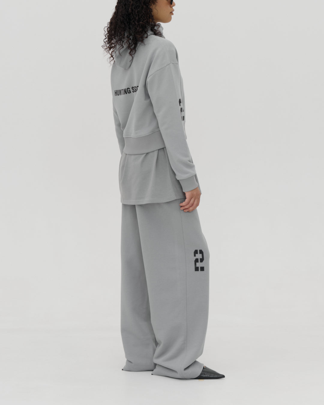 Худі ZIP укорочене Vintage Grey UNISEX